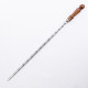 Stainless skewer 670*12*3 mm with wooden handle в Якутске