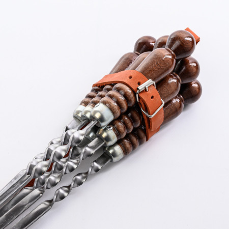 A set of skewers 670*12*3 mm in a leather quiver в Якутске