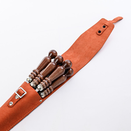 A set of skewers 670*12*3 mm in an orange leather case в Якутске