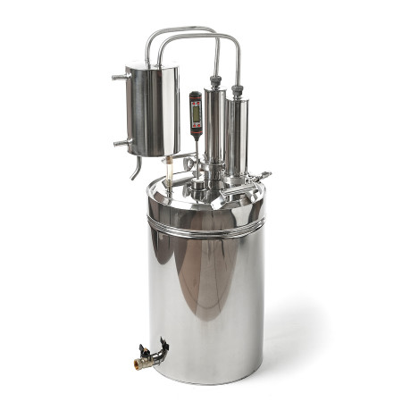 Cheap moonshine still kits "Gorilych" double distillation 10/35/t with CLAMP 1,5" and tap в Якутске