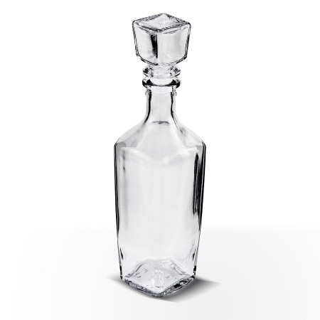 Бутылка (штоф) "Элегант" стеклянная 0,5 литра с пробкой  в Якутске